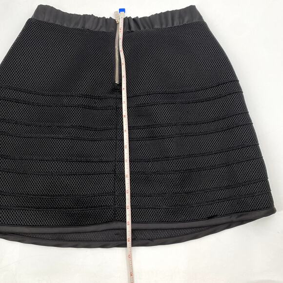 Maje black netted mini skirt - Picture 8 of 12